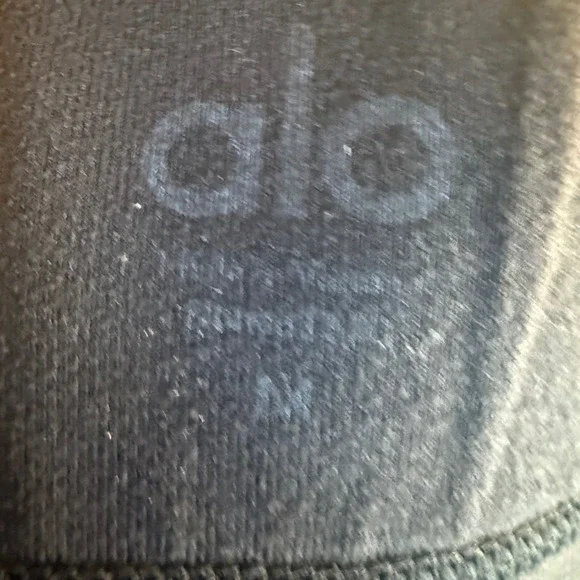 Alo Yoga Checkpoint HR Cargo Leggings Womens Med Black Pockets 26" Inseam Yoga - Picture 7 of 9